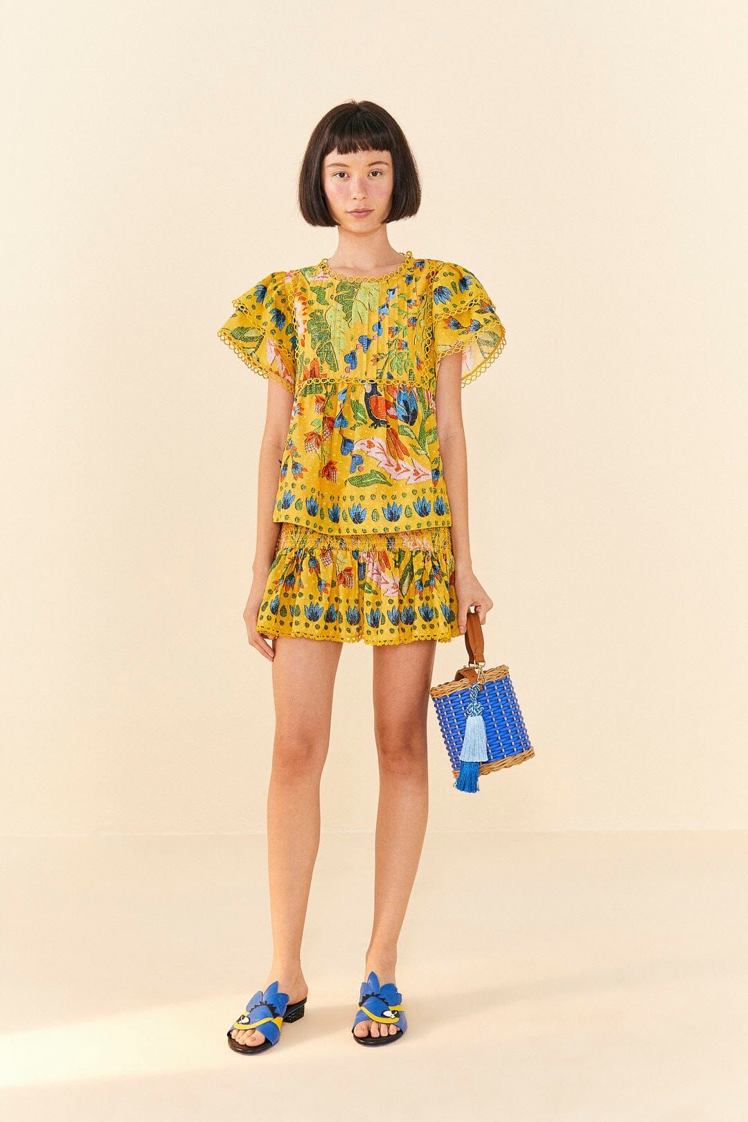 Yellow Summer Garden Blouse sold by FARM Rio product image thumbnail 2