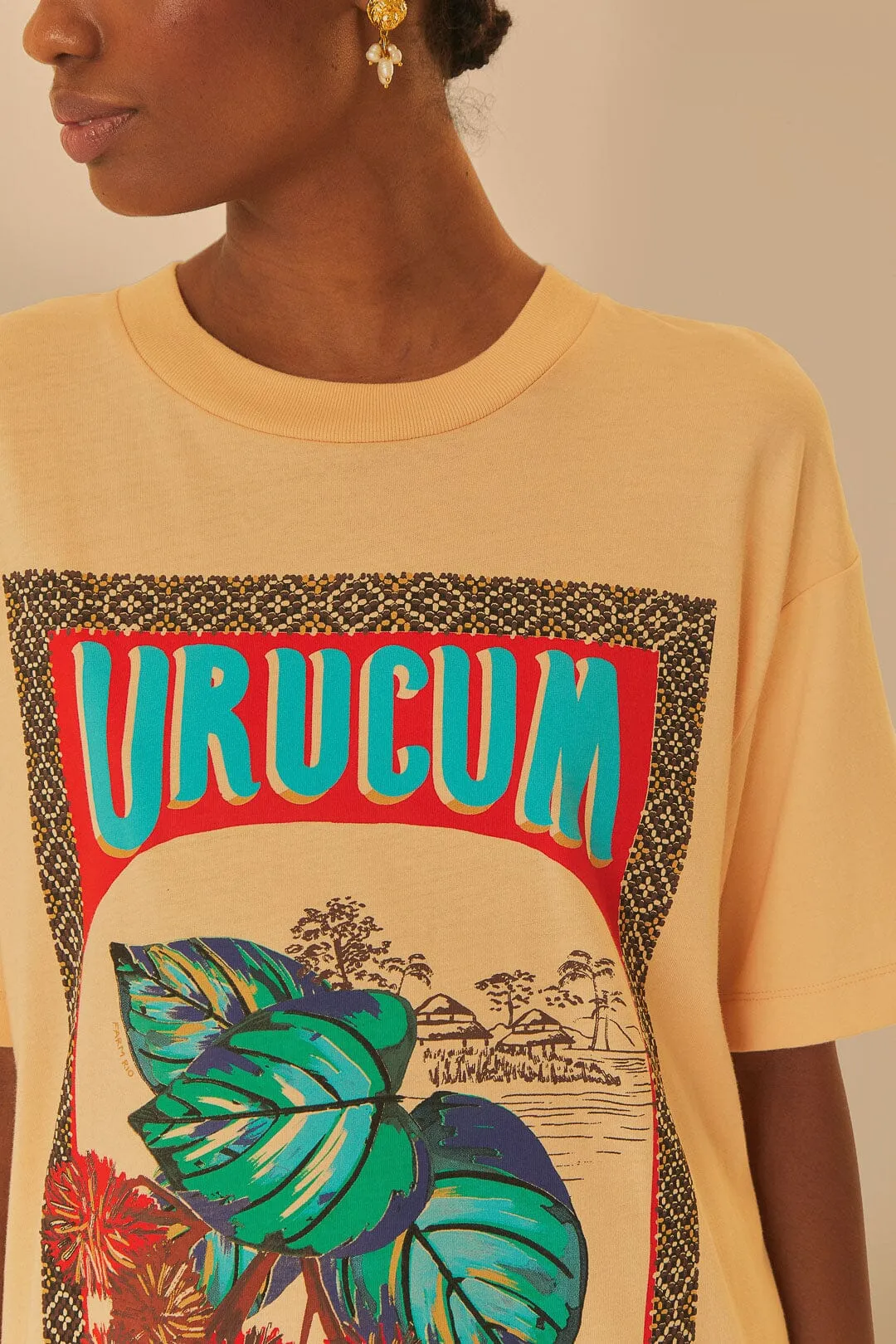 Urucum Relaxed T-Shirt sold by FARM Rio product image thumbnail 3