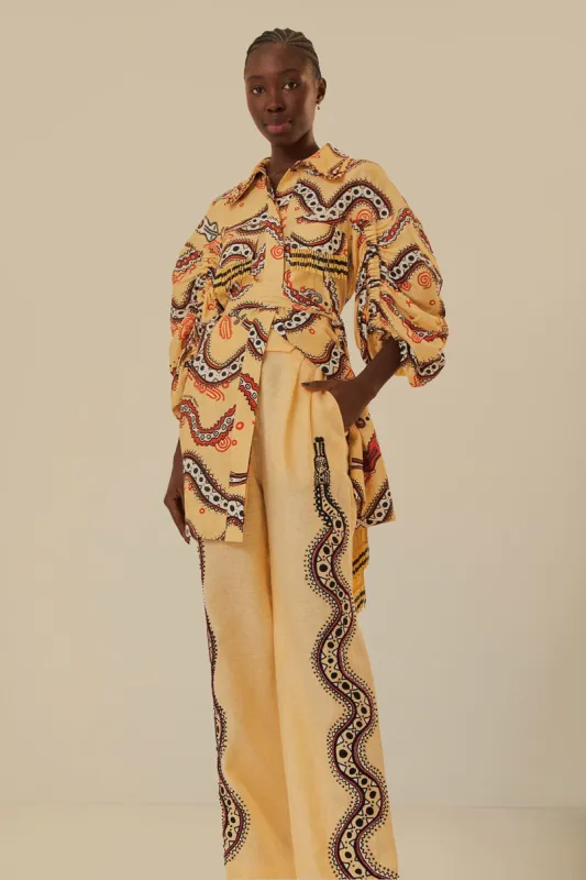 Sand Time Snake Pants sold by FARM Rio