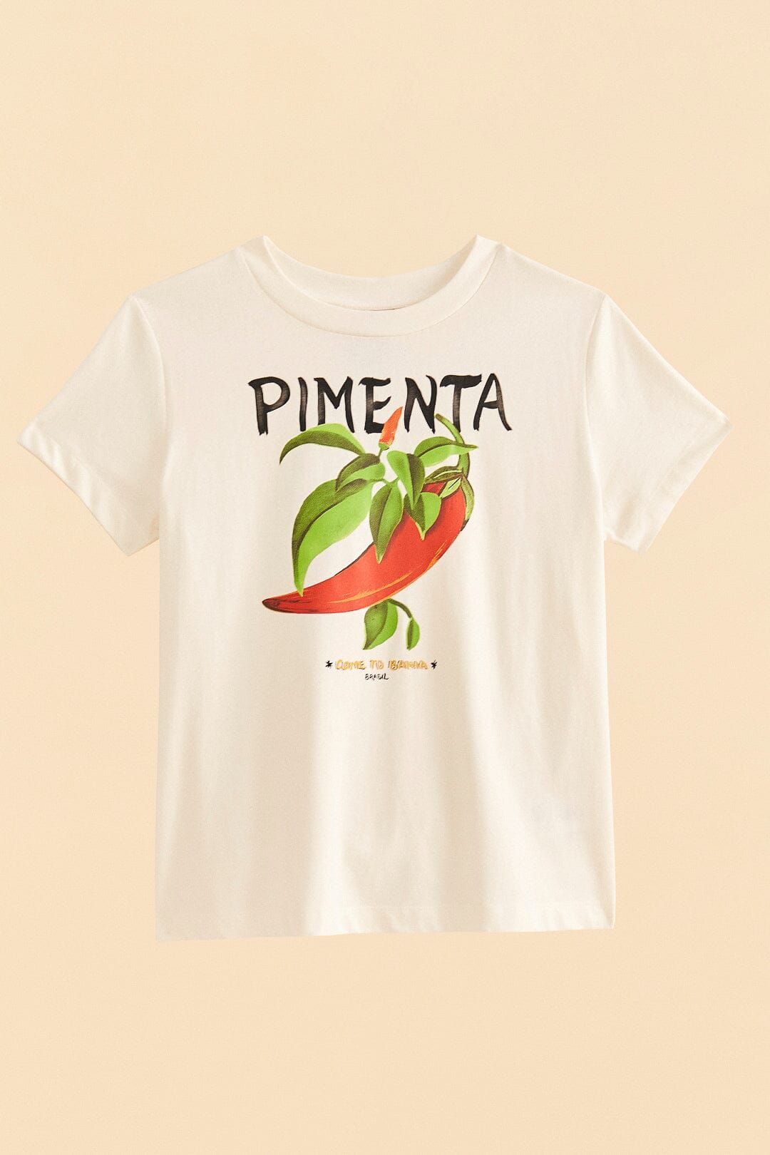 Off-White Peppers Organic Cotton T-shirt sold by FARM Rio product image thumbnail 5