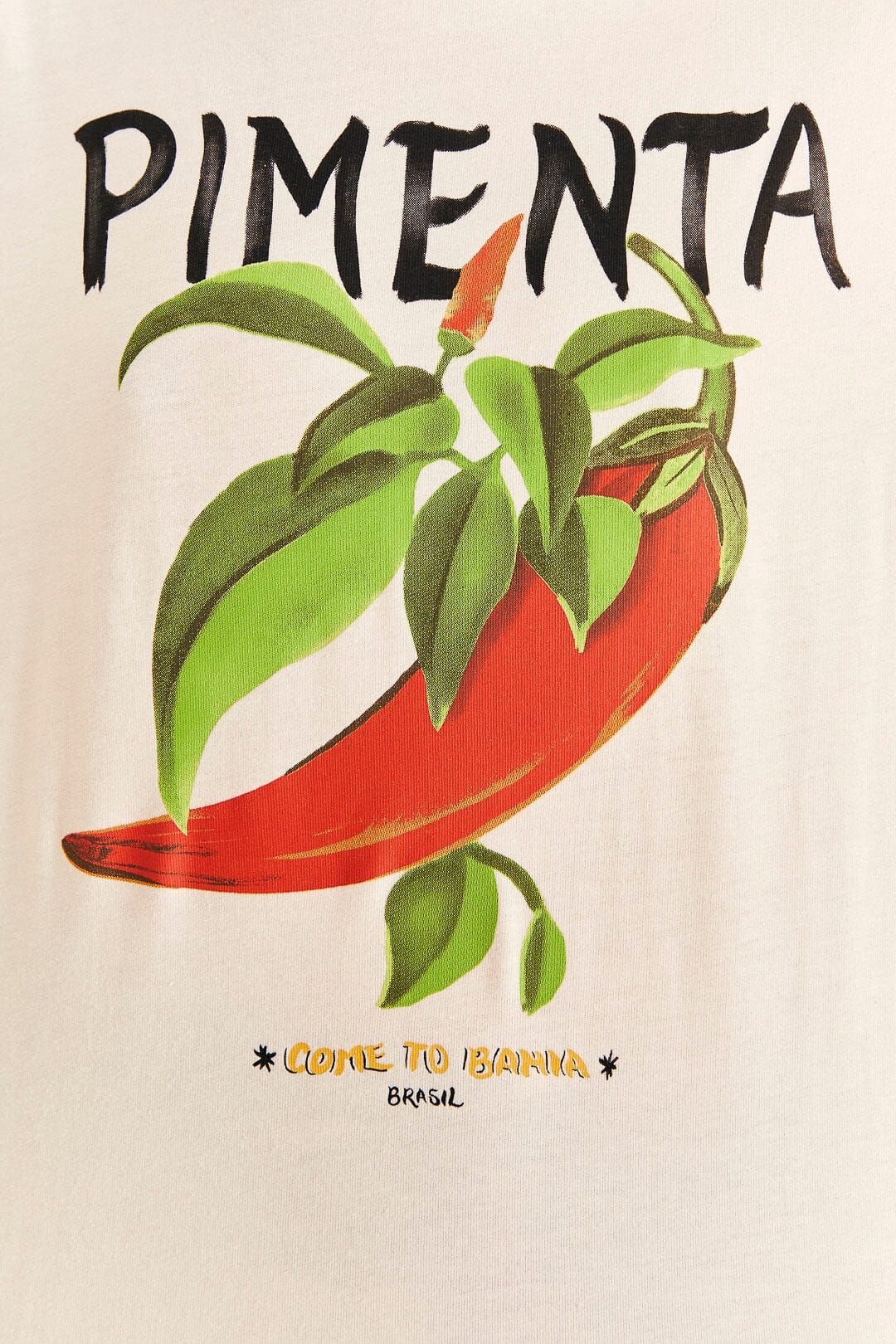 Off-White Peppers Organic Cotton T-shirt sold by FARM Rio product image thumbnail 4