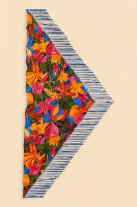 Blue Floral Tropical & Colorful Stripes Sarong sold by FARM Rio