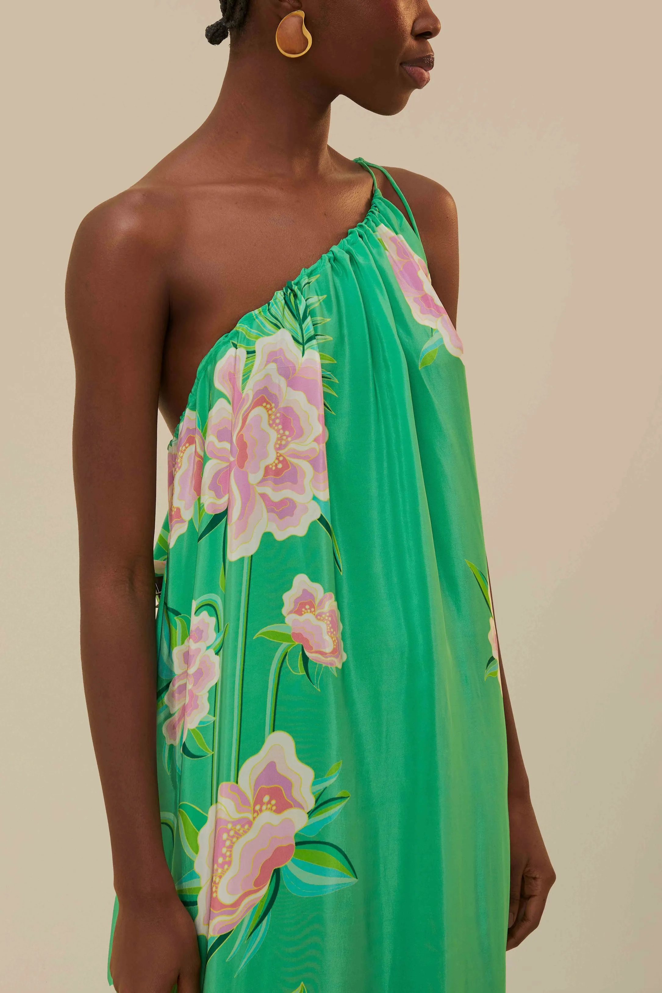 Green Floral Vibing Maxi Dress sold by FARM Rio product image thumbnail 3