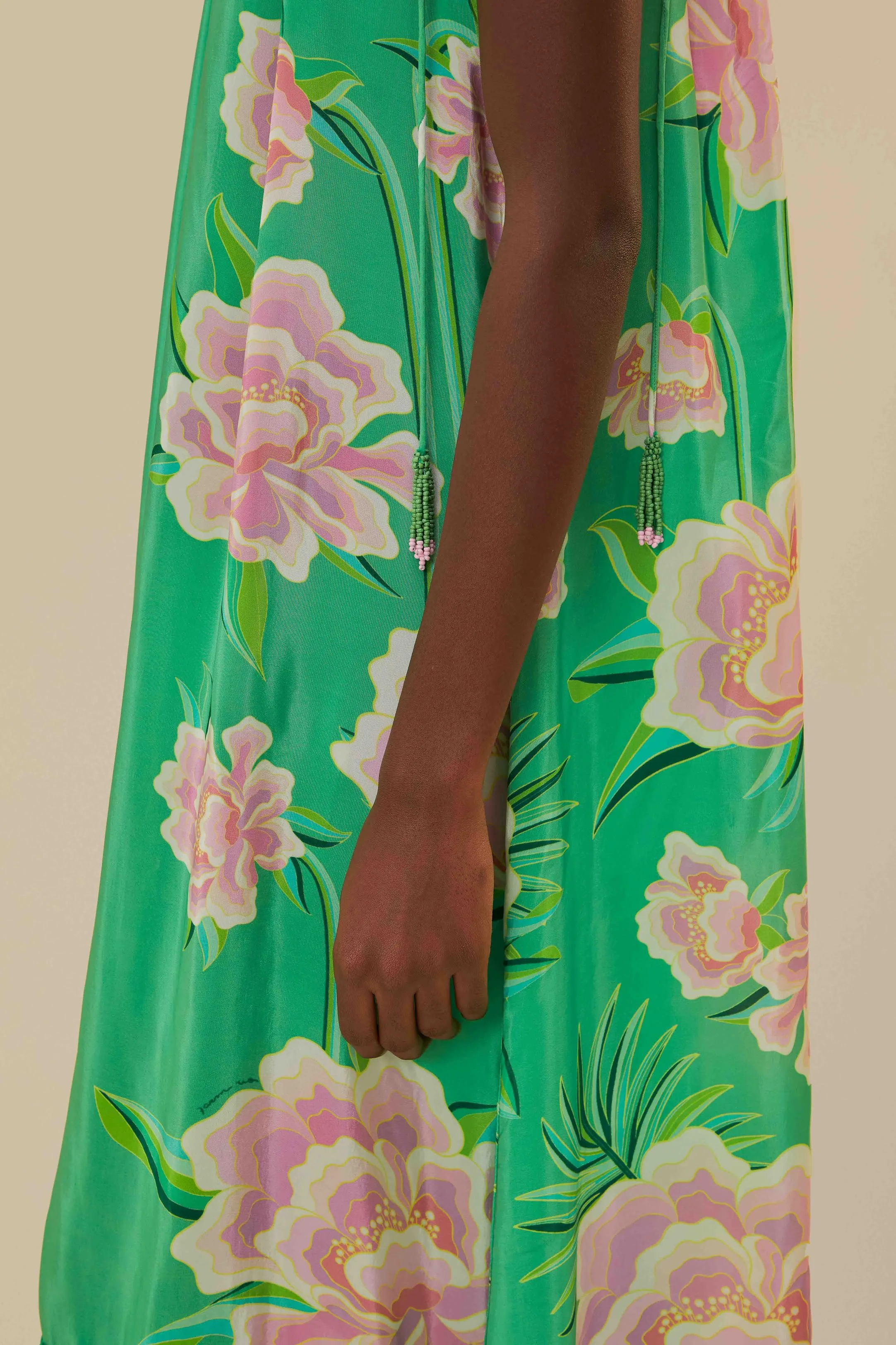 Green Floral Vibing Maxi Dress sold by FARM Rio product image thumbnail 5