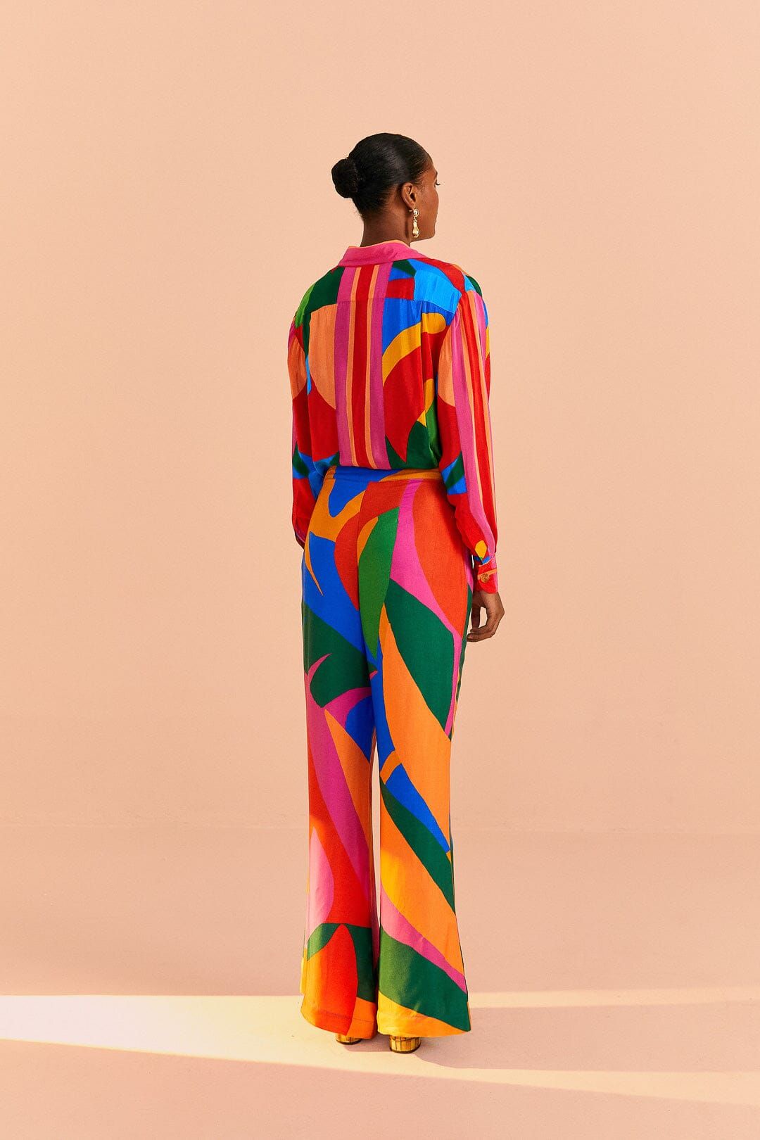 Colorful Leaves Lenzing™ Ecovero™ Viscose Pants sold by FARM Rio product image thumbnail 4