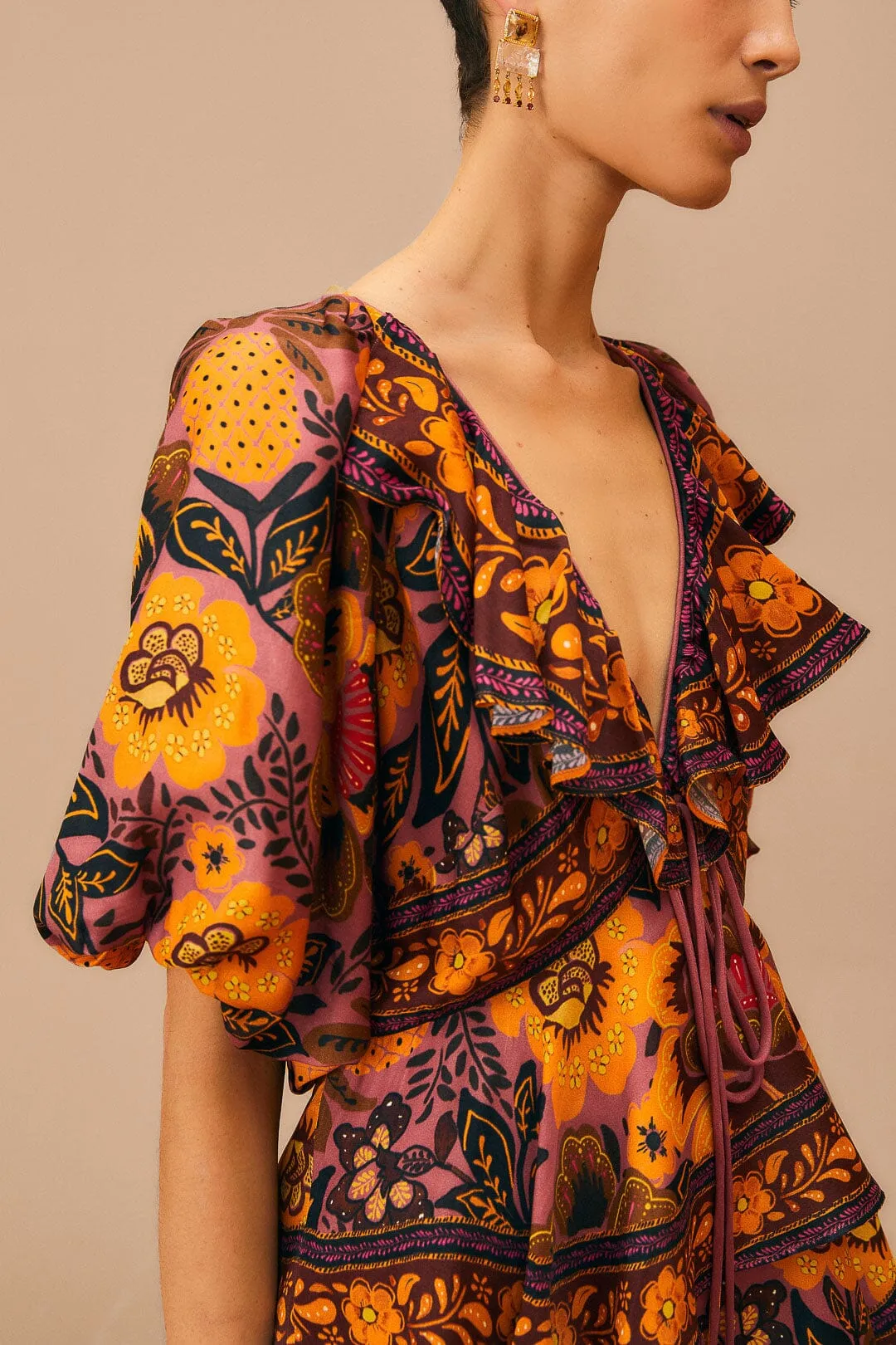 Blush Garden Bloom Maxi Dress sold by FARM Rio product image thumbnail 3