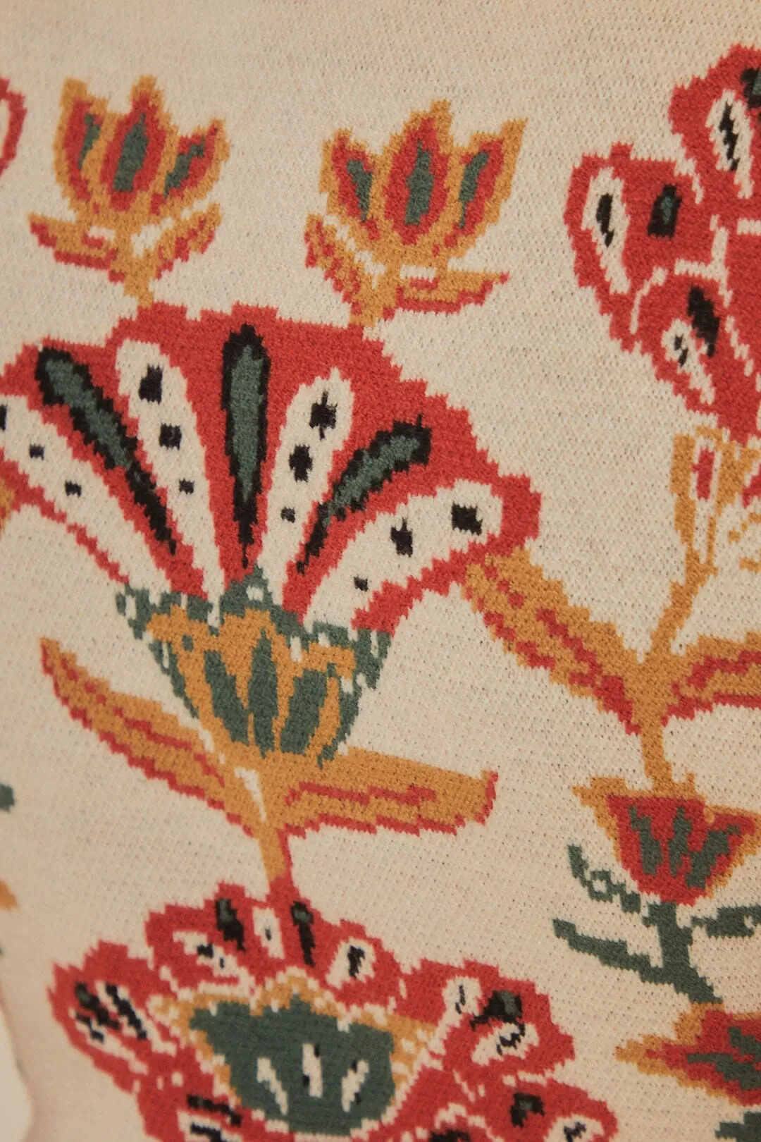 Cream Riad Knit Dress sold by FARM Rio product image thumbnail 5