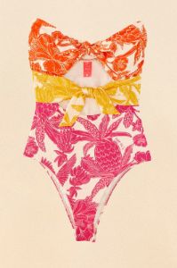 Tropical Woodcut One Piece Swimsuit sold by FARM Rio