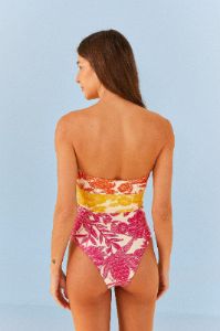 Tropical Woodcut One Piece Swimsuit sold by FARM Rio
