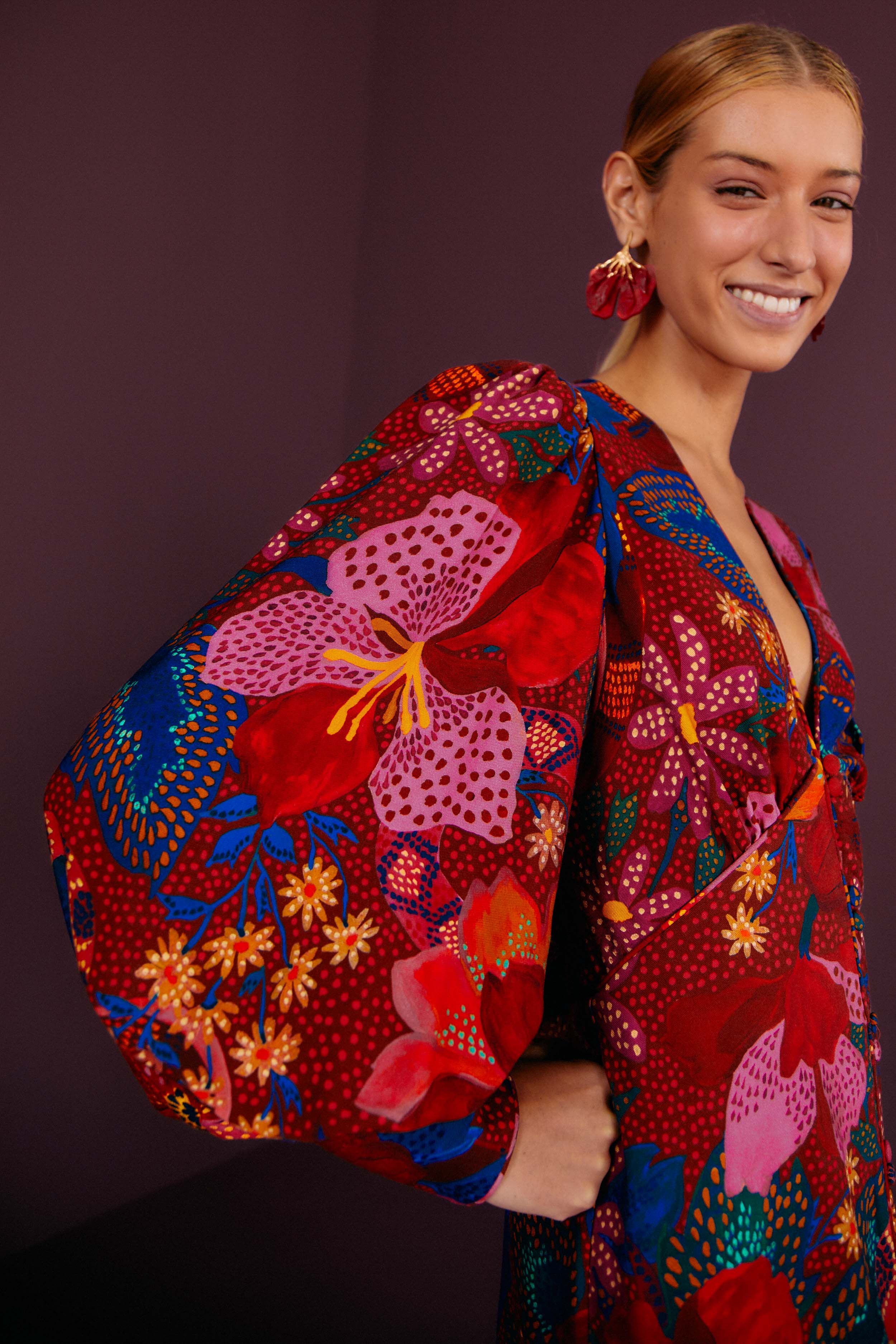 Red Wild Life Mini Dress sold by FARM Rio product image thumbnail 2