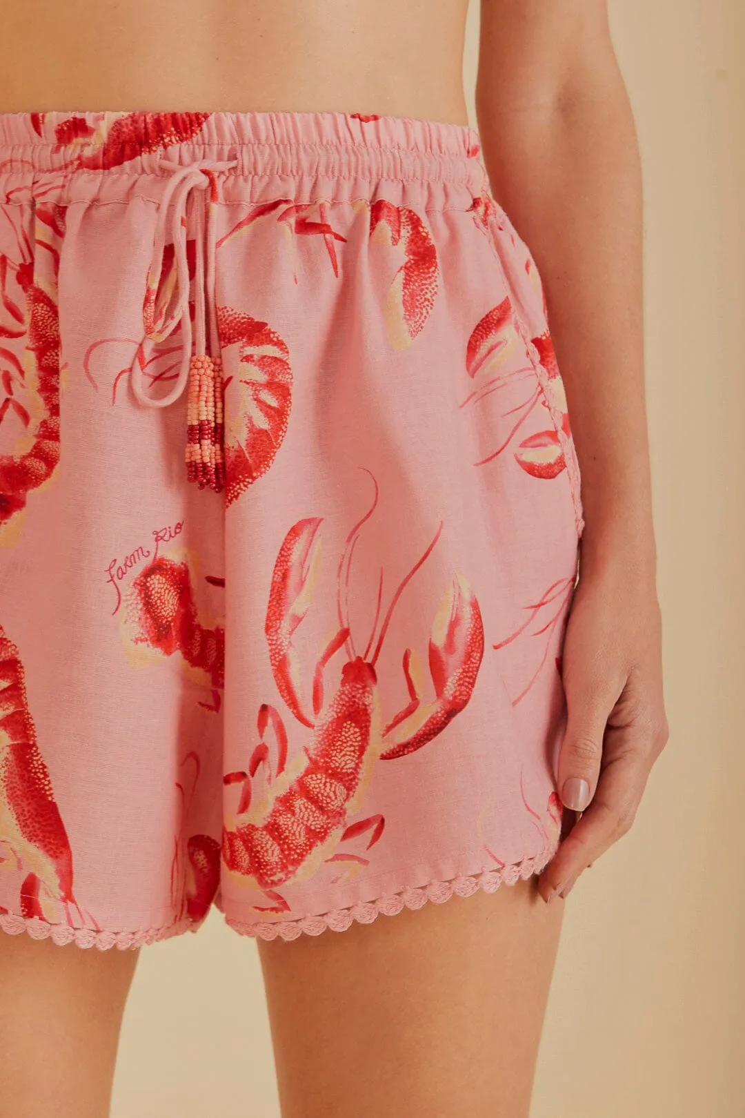 Pink Lobsters Short sold by FARM Rio product image thumbnail 4