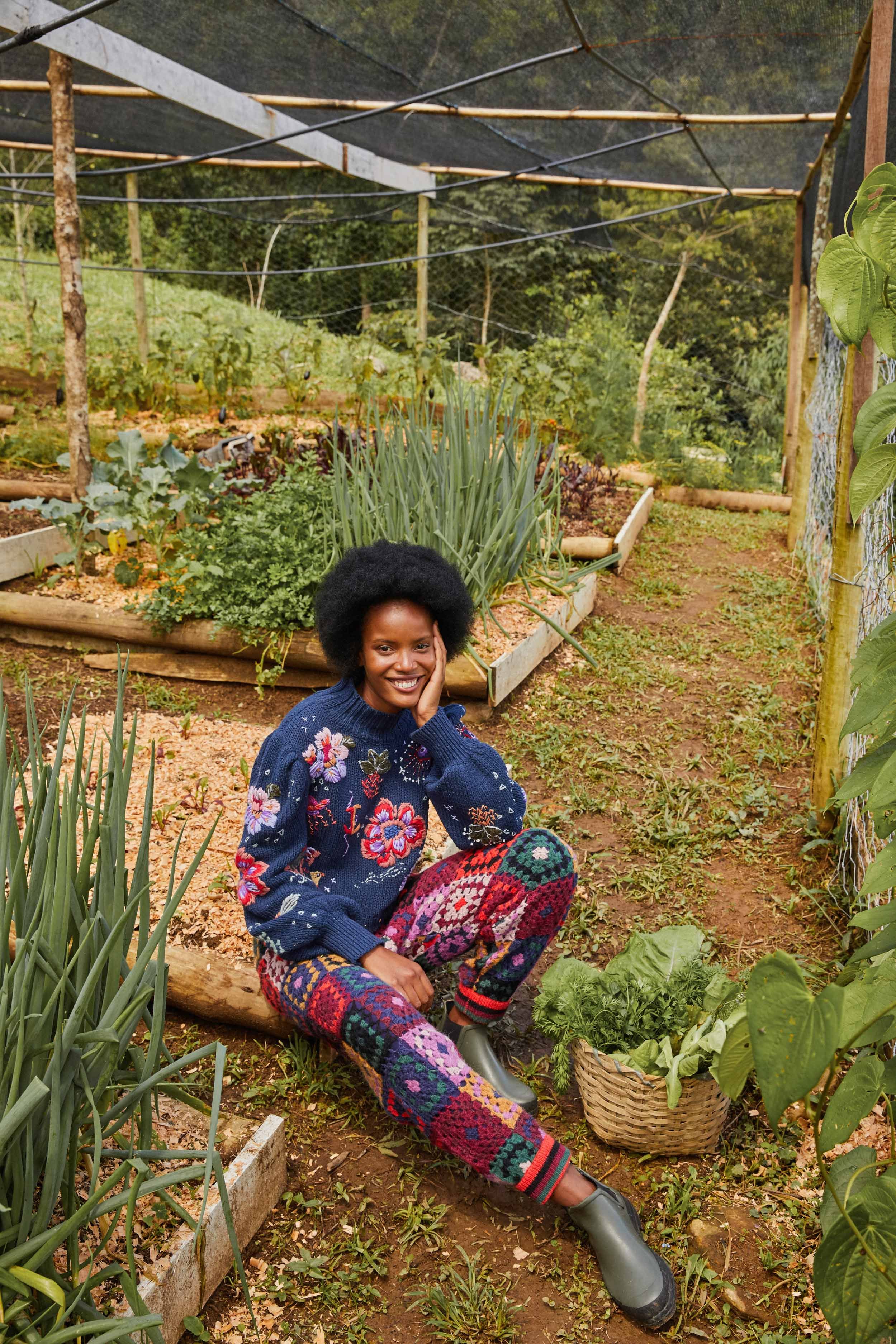 TEAL RIVER CREATURES SWEATER sold by FARM Rio product image thumbnail 3