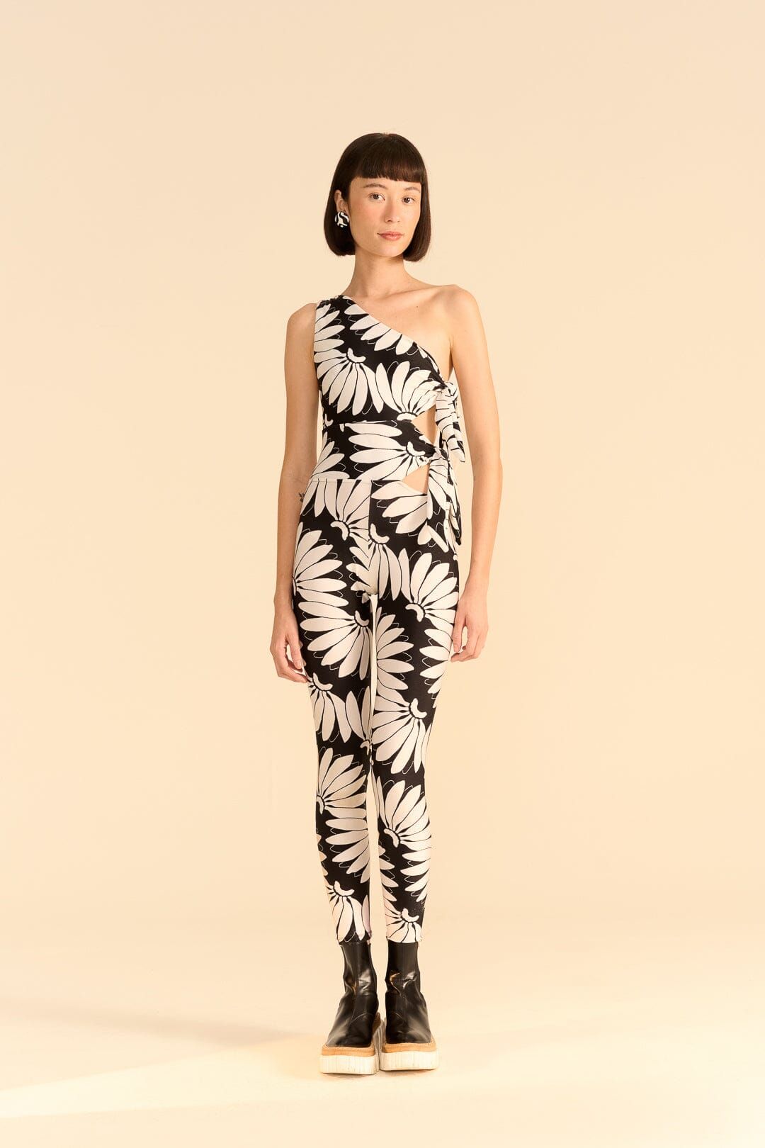 Black Copacabana Lycra Jumpsuit sold by FARM Rio