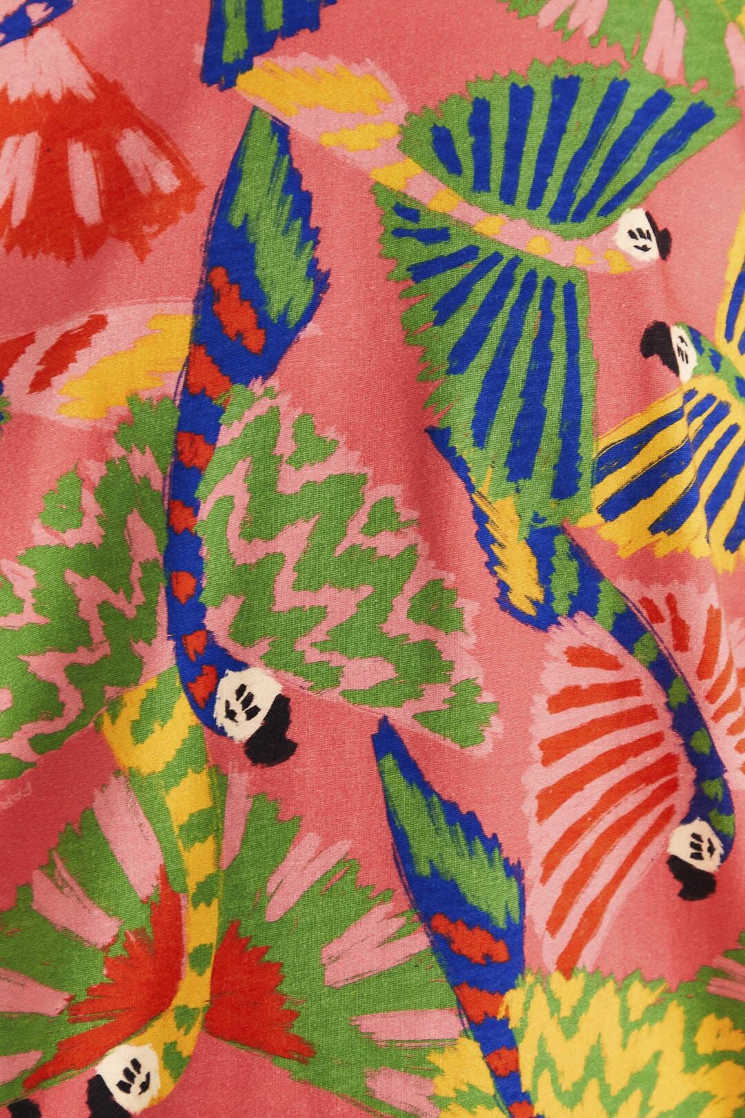 Coral Graphic Macaws Organic Cotton T-Shirt sold by FARM Rio product image thumbnail 5