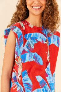 Red Sweet Jungle Organic Cotton T-Shirt sold by FARM Rio