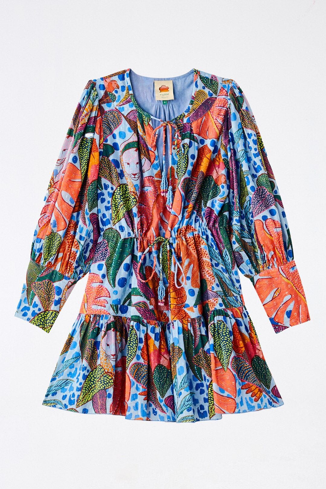 Blue Dotted Forest Mini Dress sold by FARM Rio product image thumbnail 5