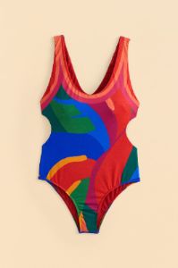 Colorful Leaves One-Piece Swimsuit sold by FARM Rio