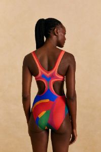 Colorful Leaves One-Piece Swimsuit sold by FARM Rio