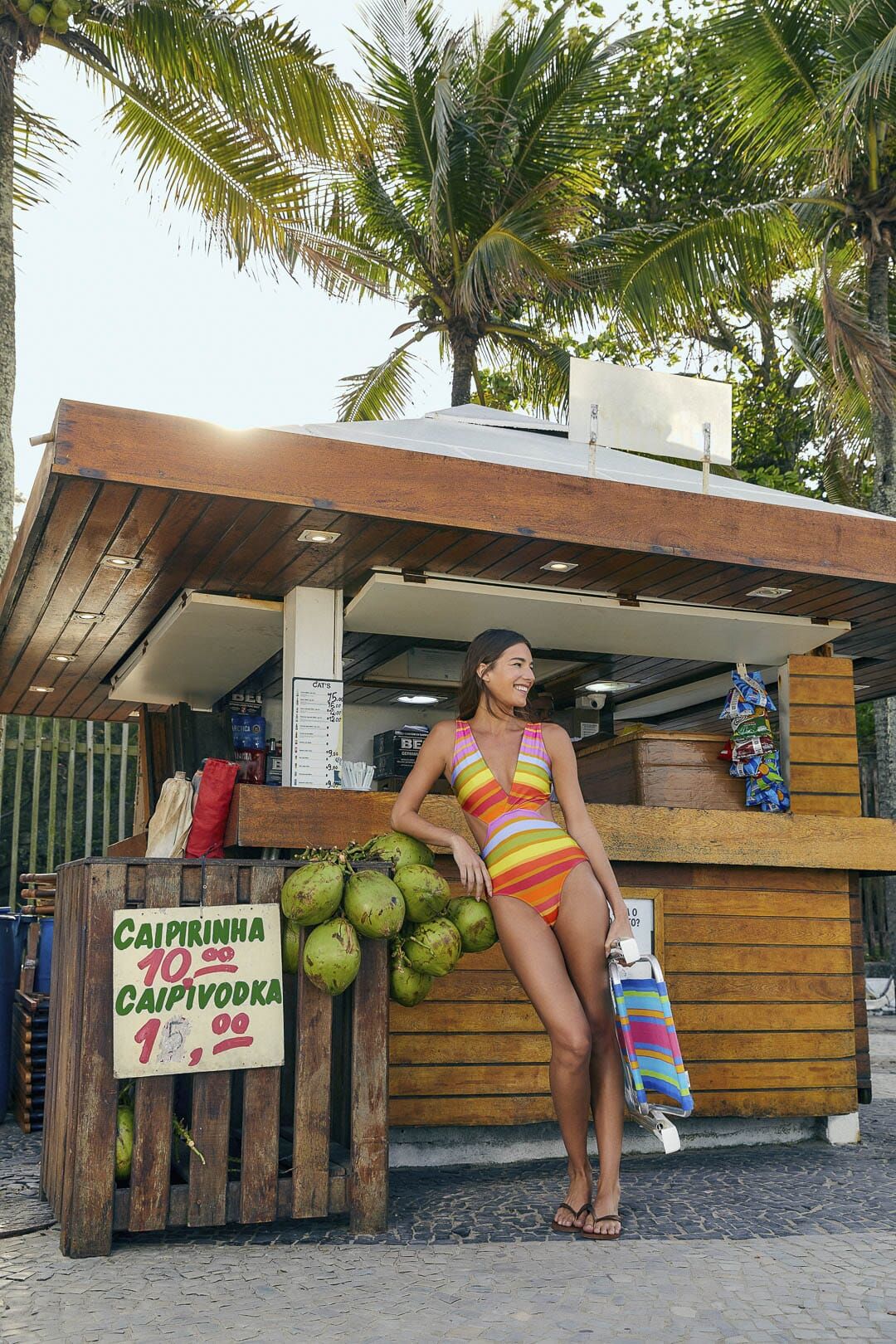 Shiny Stripes One Piece Swimsuit sold by FARM Rio product image thumbnail 2