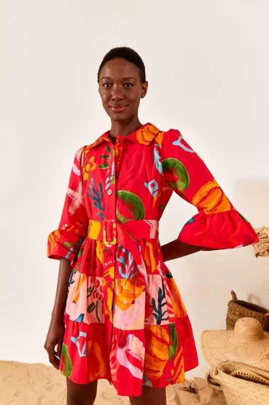 Red Mixed Fruits Ocean Mini Dress sold by FARM Rio