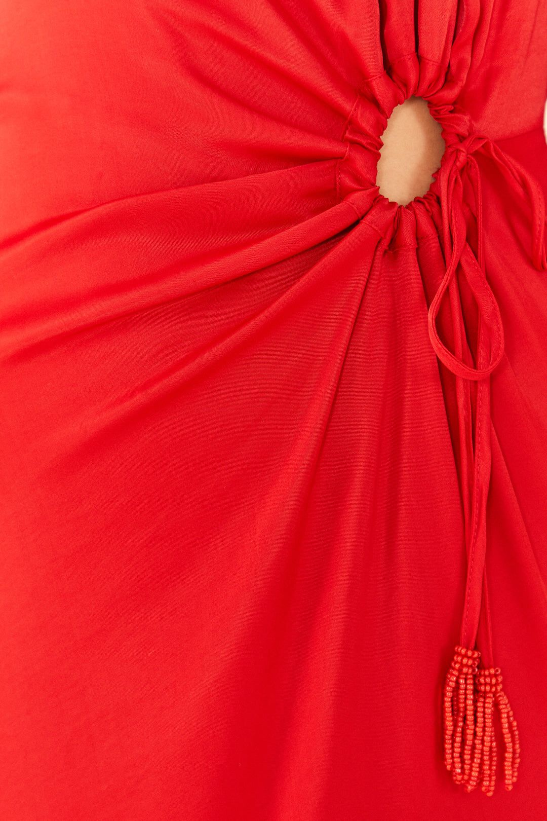 Red Front Circle Cut Out Midi Dress sold by FARM Rio product image thumbnail 5