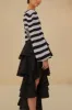 Black Tiered Bow Detail Maxi Skirt sold by FARM Rio