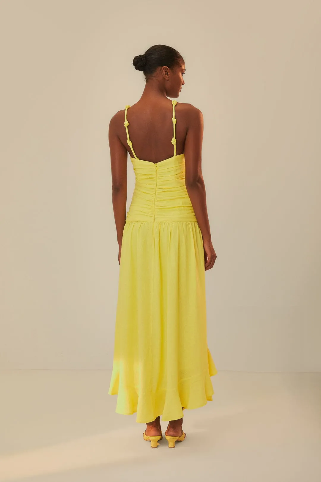 Yellow Cross Over Maxi Dress sold by FARM Rio product image thumbnail 3