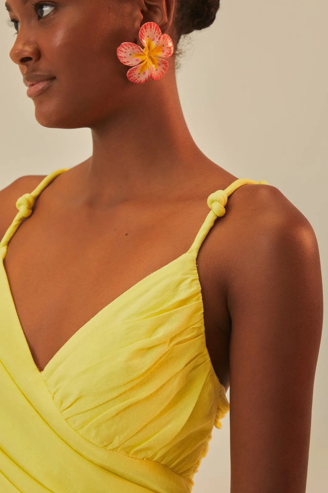 Yellow Cross Over Maxi Dress sold by FARM Rio product image thumbnail 4