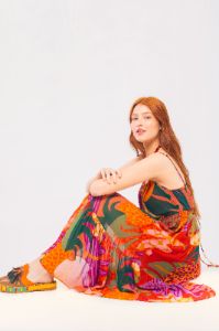 GRAPHIC JUNGLE MIDI DRESS sold by FARM Rio
