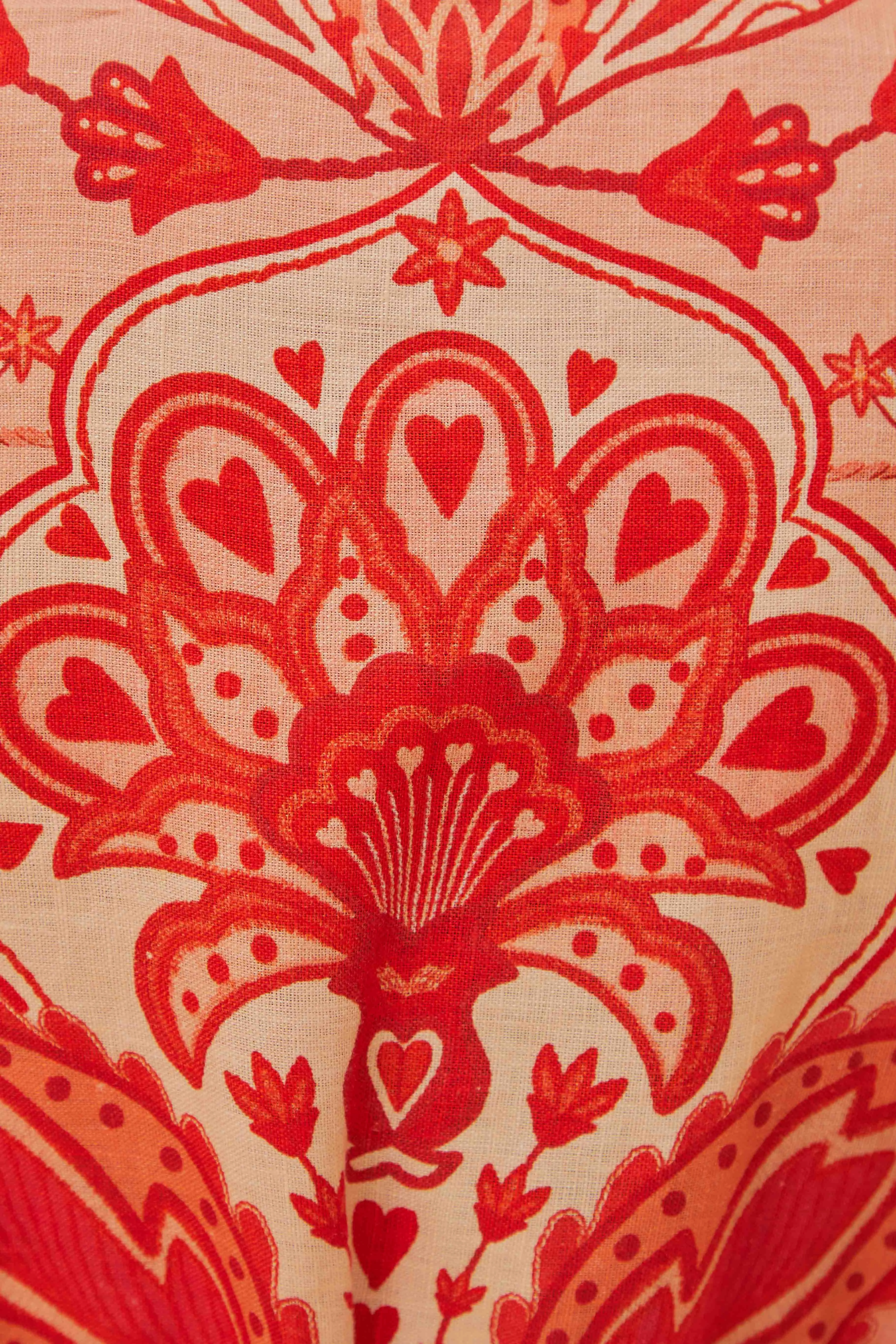 Red Jaipur Romper sold by FARM Rio product image thumbnail 5