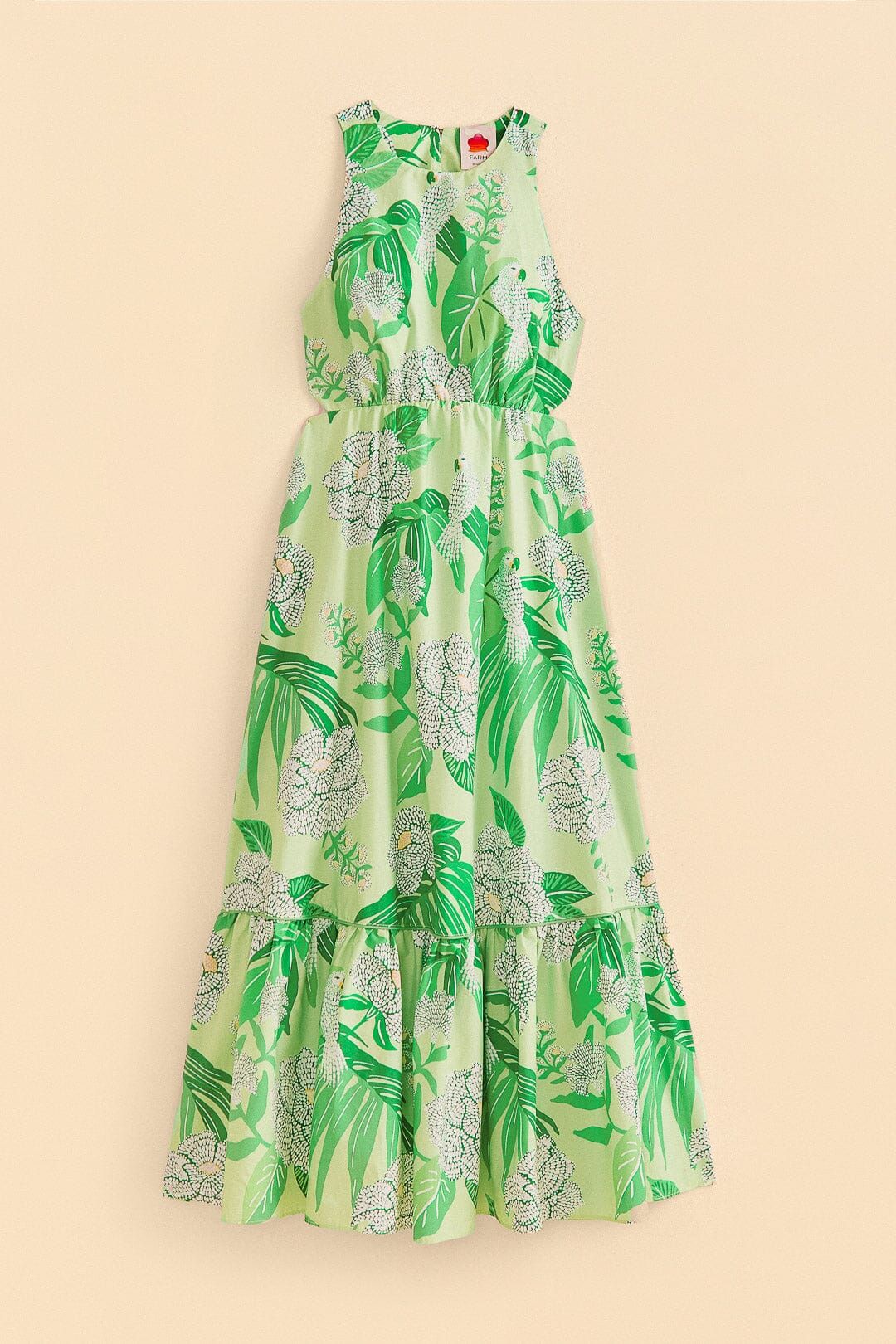 Green Dewdrop Floral Midi Dress sold by FARM Rio product image thumbnail 5