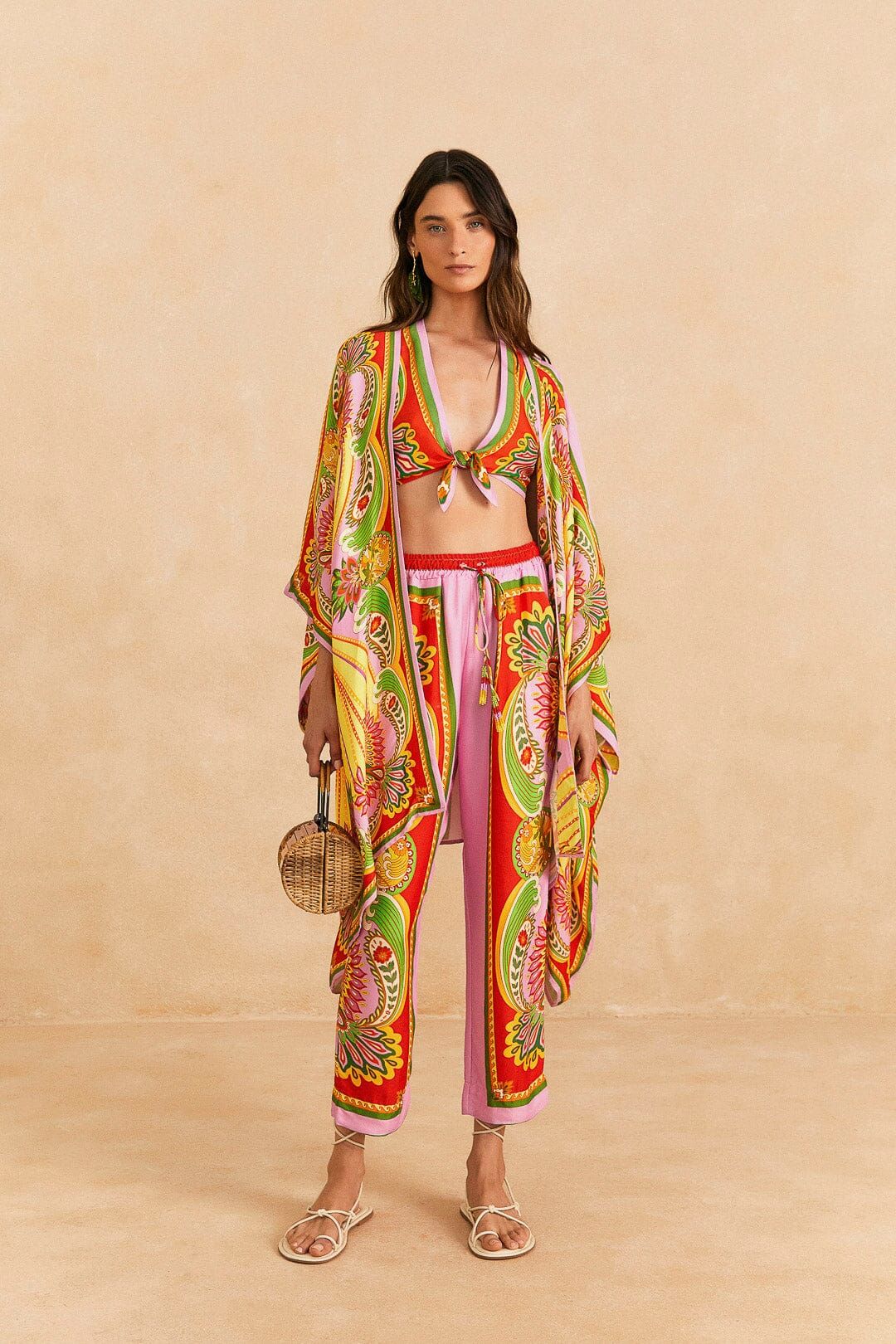 Beach Toucans Scarf Lenzing™ Ecovero™ Viscose Kimono sold by FARM Rio product image thumbnail 2