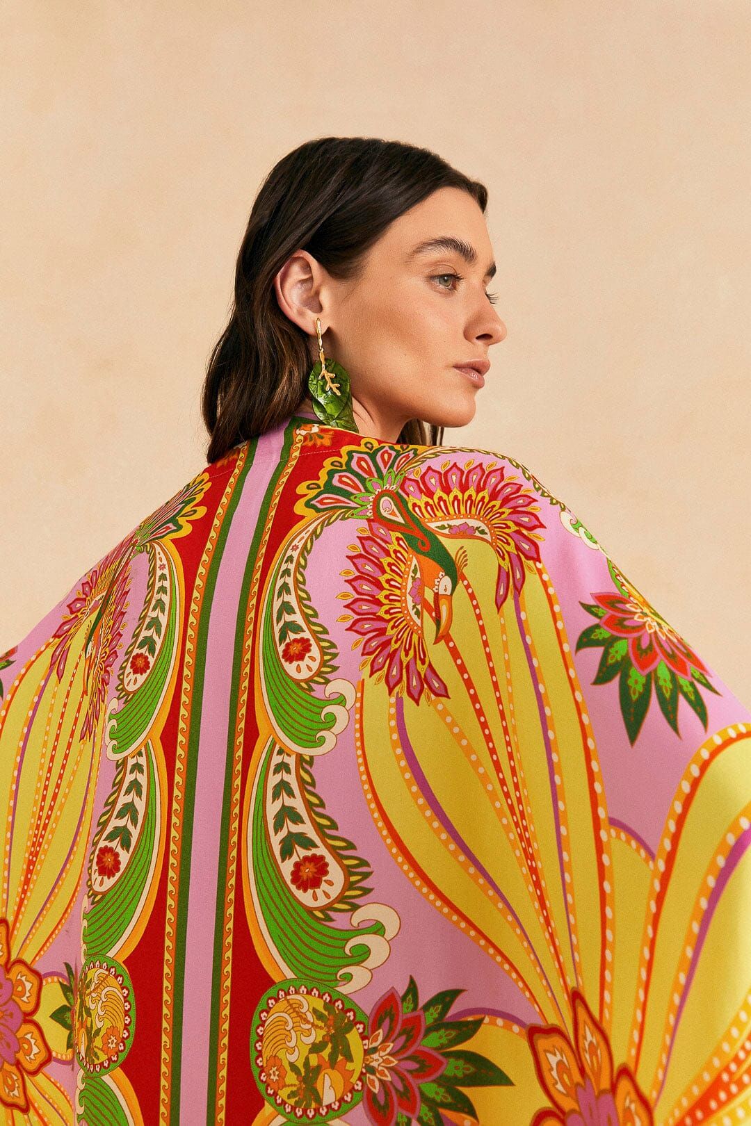 Beach Toucans Scarf Lenzing™ Ecovero™ Viscose Kimono sold by FARM Rio product image thumbnail 3