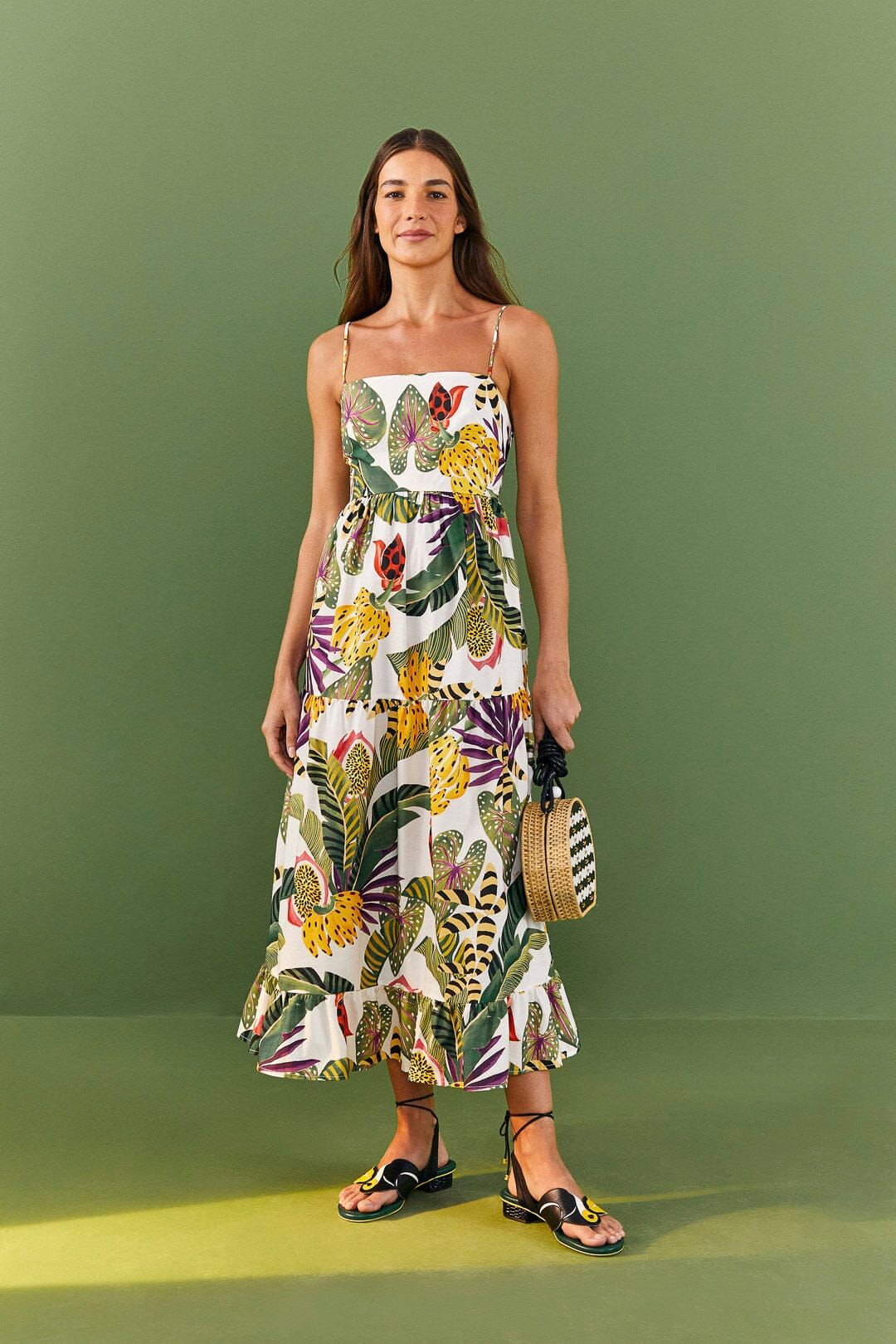 Striped Forest Maxi Dress sold by FARM Rio product image thumbnail 2