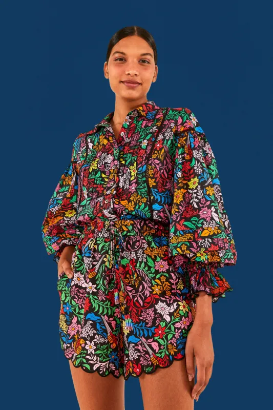 Tropical Garden Drawstring Shorts sold by FARM Rio