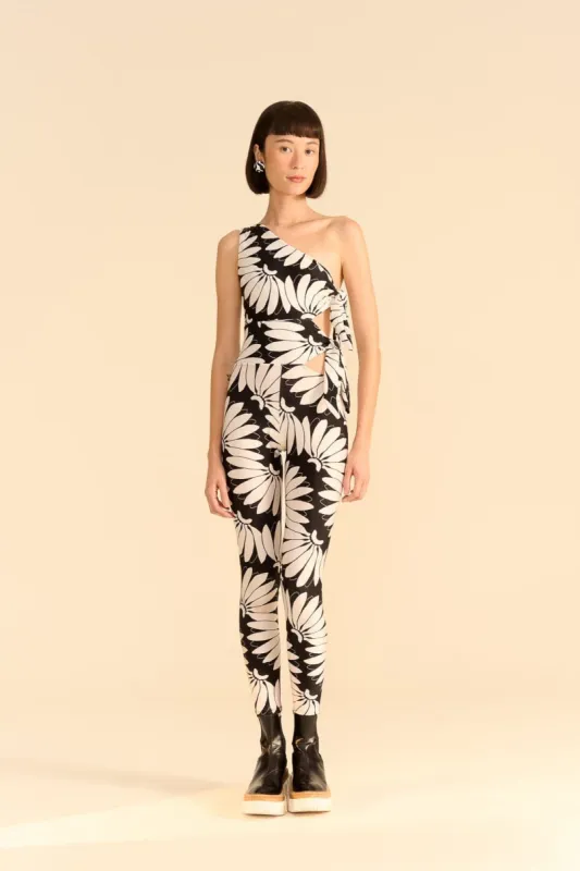 Black Copacabana Lycra Jumpsuit sold by FARM Rio
