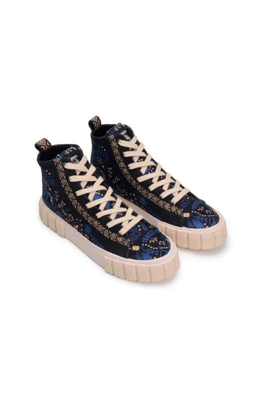 Black Macaw Forest Flatform Sneaker sold by FARM Rio