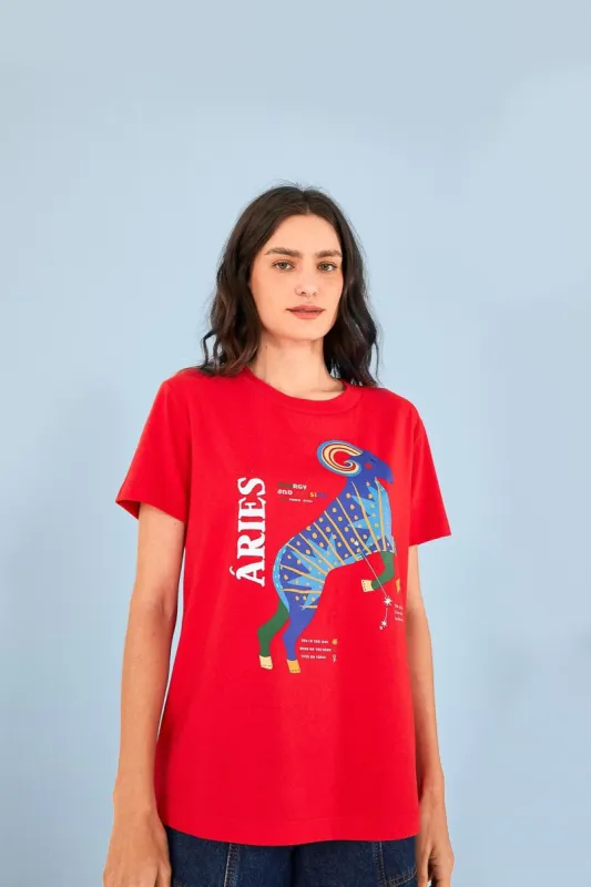 Aries Zodiac Organic Cotton T-Shirt sold by FARM Rio