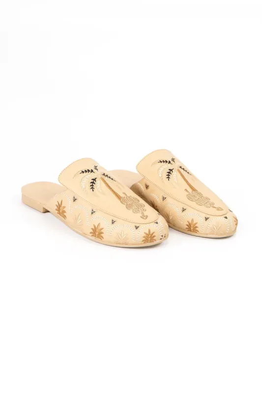 Beige Braided Mule sold by FARM Rio