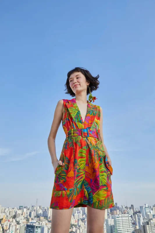 Red Urban Jungle Belted Mini Dress sold by FARM Rio