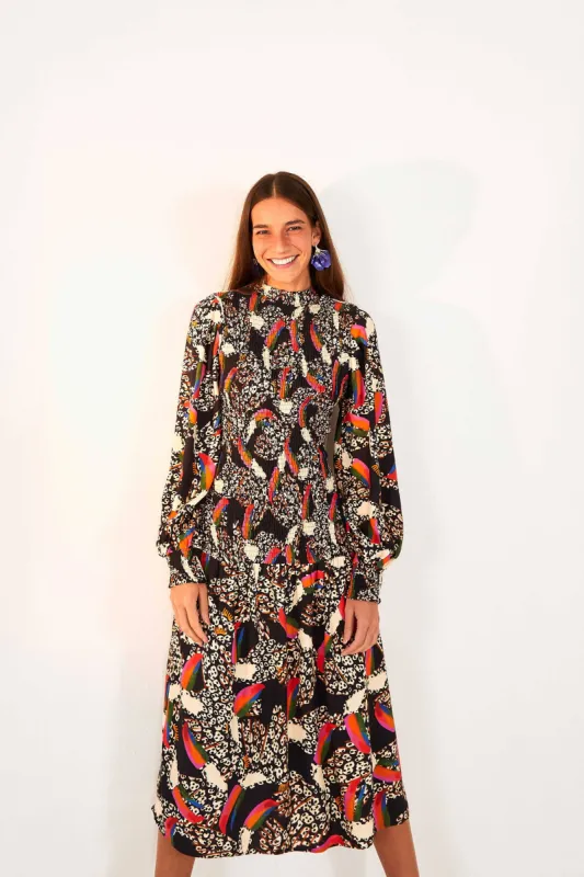 Leopard Toucans Midi Dress sold by FARM Rio