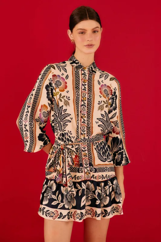 Romantic Garden Lenzing™ Ecovero™ Viscose Mini Dress sold by FARM Rio