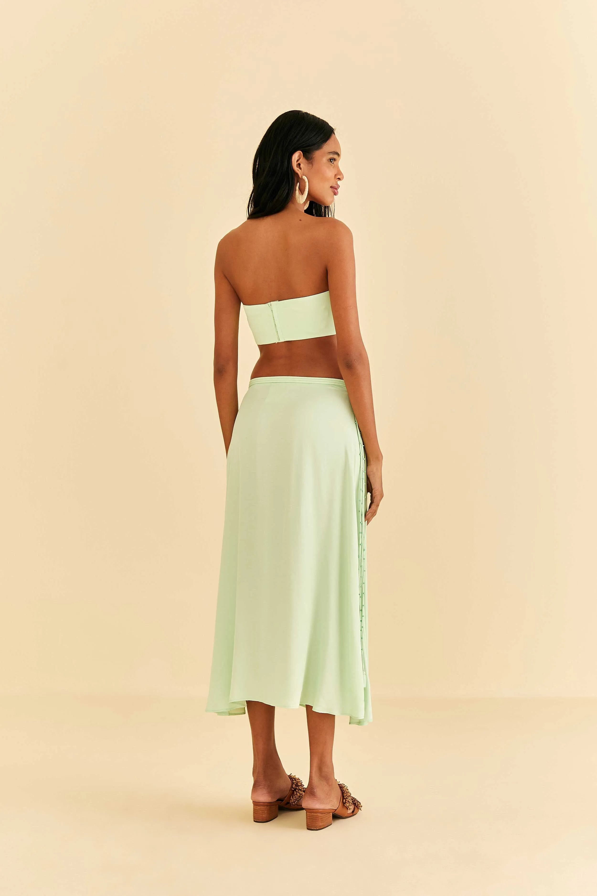 Mint Midi Skirt sold by FARM Rio product image thumbnail 3