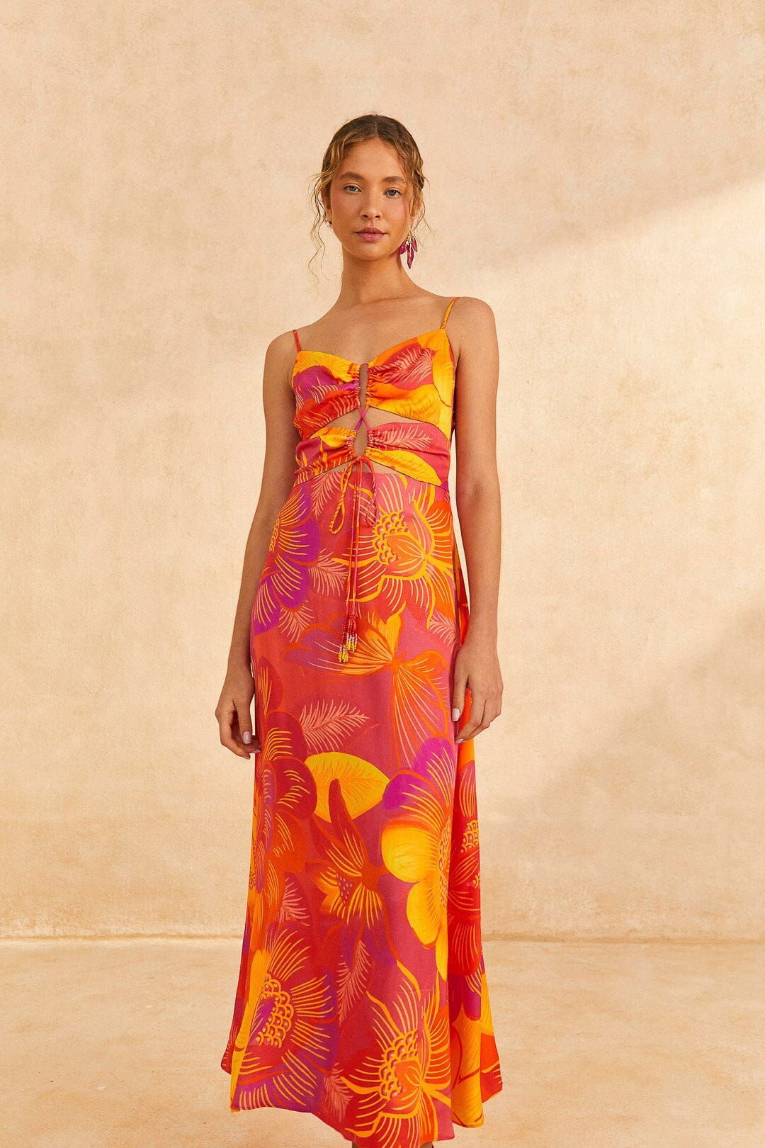 Summer Garden Ombre Lenzing™ Ecovero™ Viscose Midi Dress sold by FARM Rio product image thumbnail 2