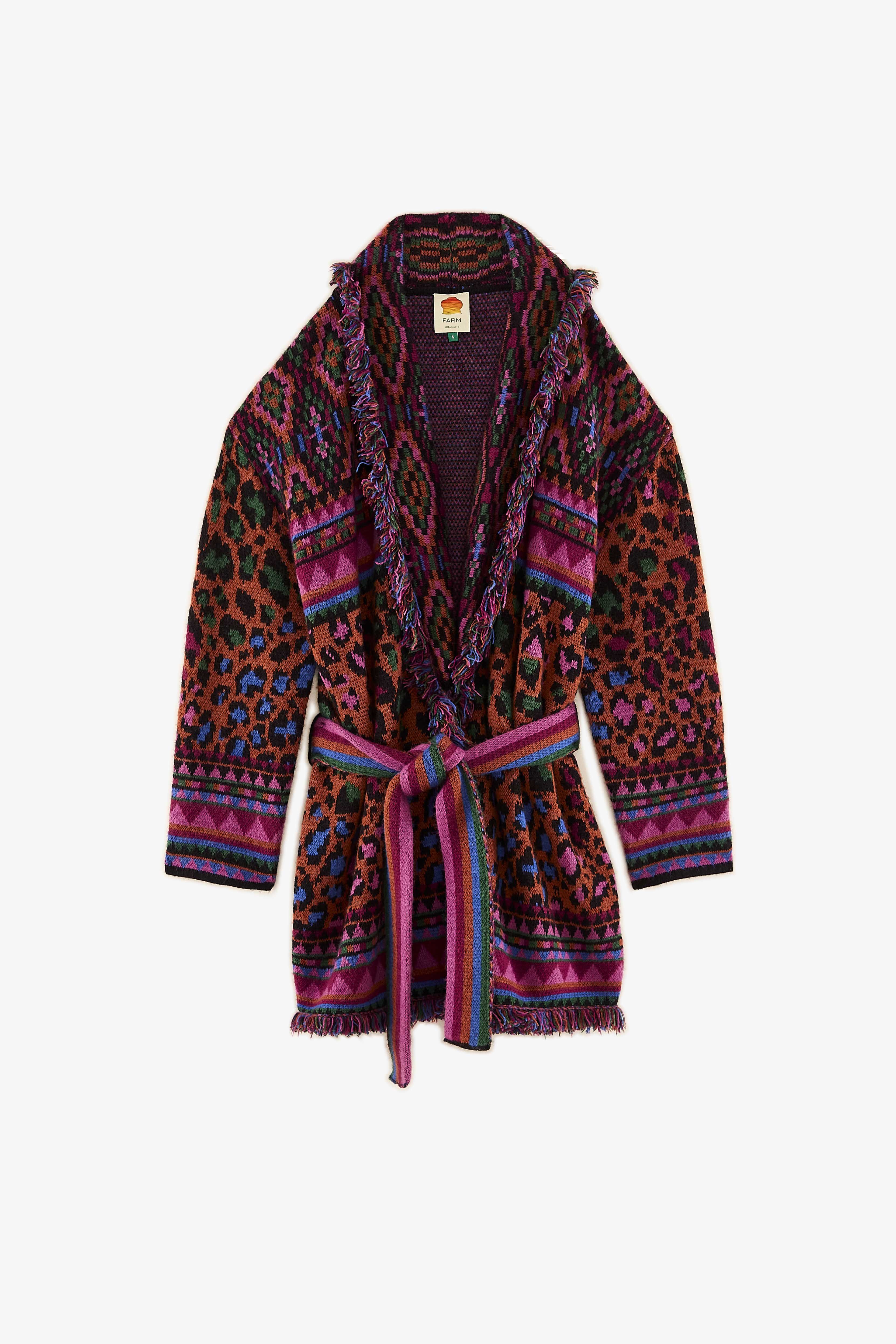 Red Ainika Tapestry Cardigan sold by FARM Rio product image thumbnail 4