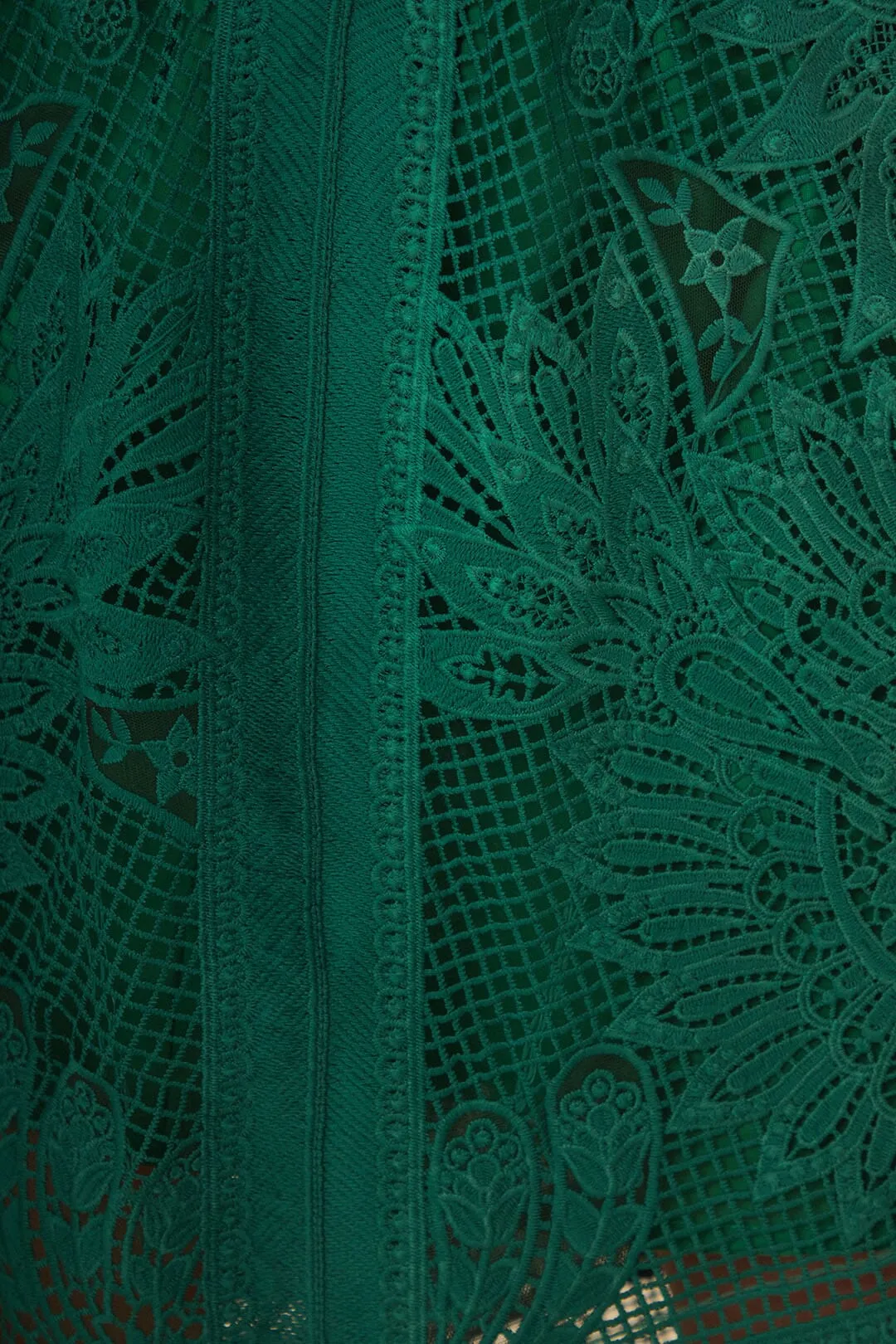 Green Toucans Guipure Midi Skirt sold by FARM Rio product image thumbnail 5