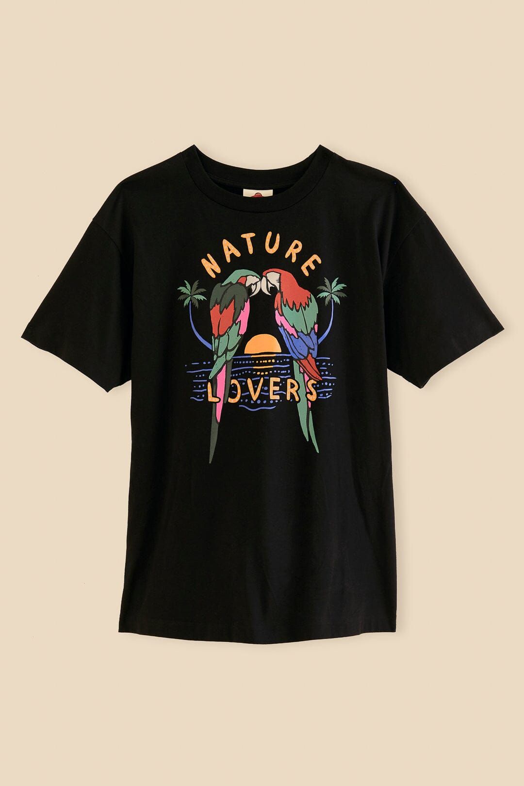 Black Nature Lovers Organic Cotton Relaxed T-Shirt sold by FARM Rio product image thumbnail 5