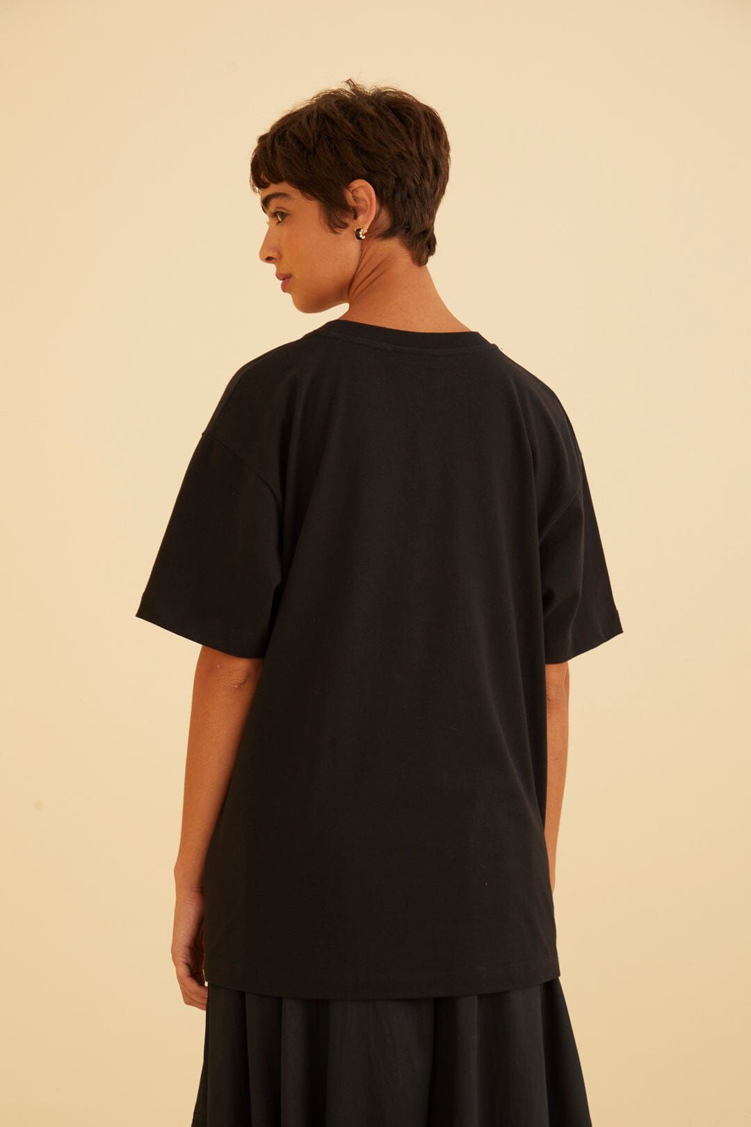 Black Nature Lovers Organic Cotton Relaxed T-Shirt sold by FARM Rio product image thumbnail 3