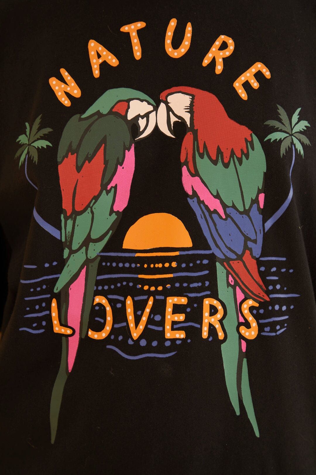 Black Nature Lovers Organic Cotton Relaxed T-Shirt sold by FARM Rio product image thumbnail 4