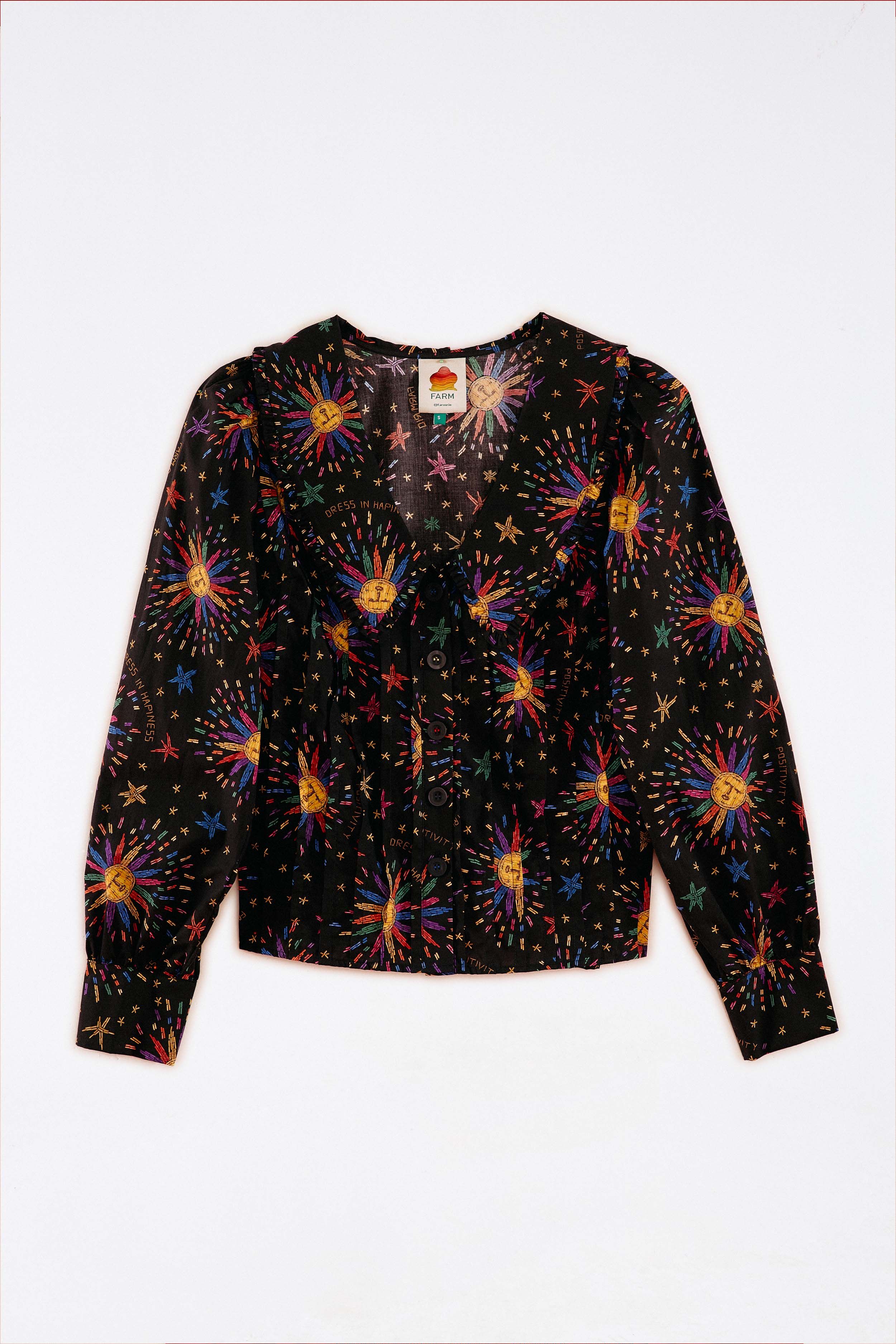 Rainbow Suns Organic Cotton Blouse sold by FARM Rio product image thumbnail 4